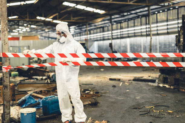 Professional Drug Lab Cleanup technician working in Cantua Creek, CA
